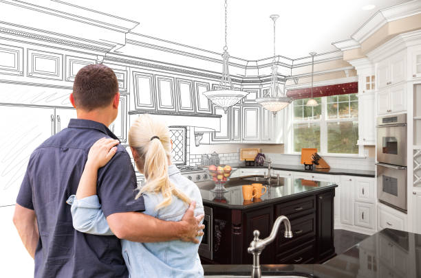 Professional Cabinet Refacing technician working in Spring, TX